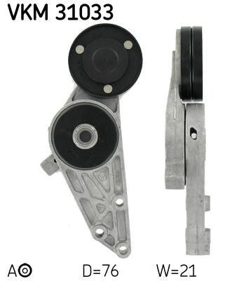 Натяжний ролик, поліклиновий ремінь   VKM 31033   SKF