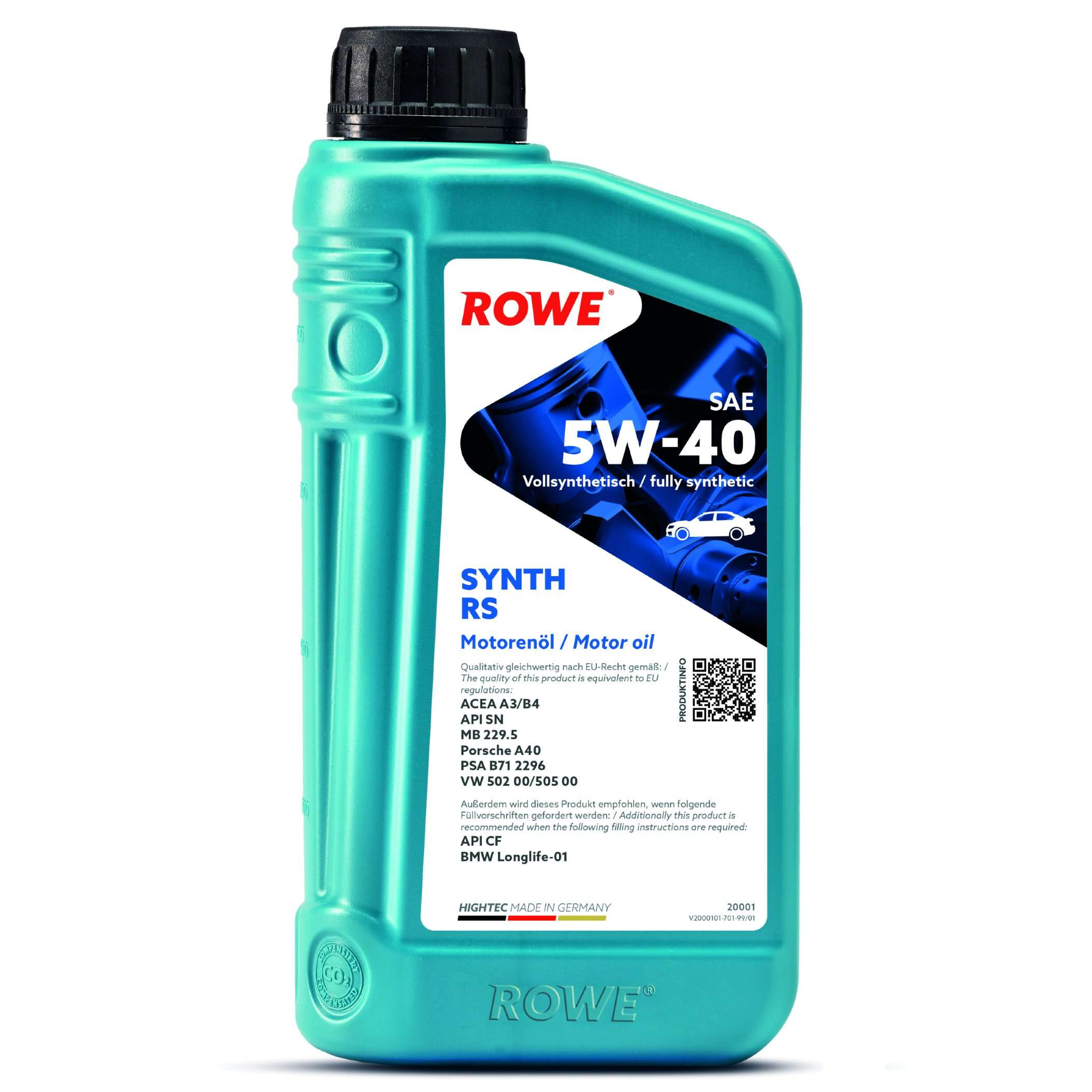 Моторна олива ROWE Synth RS 5W-40 1 л, 20001-0010-99