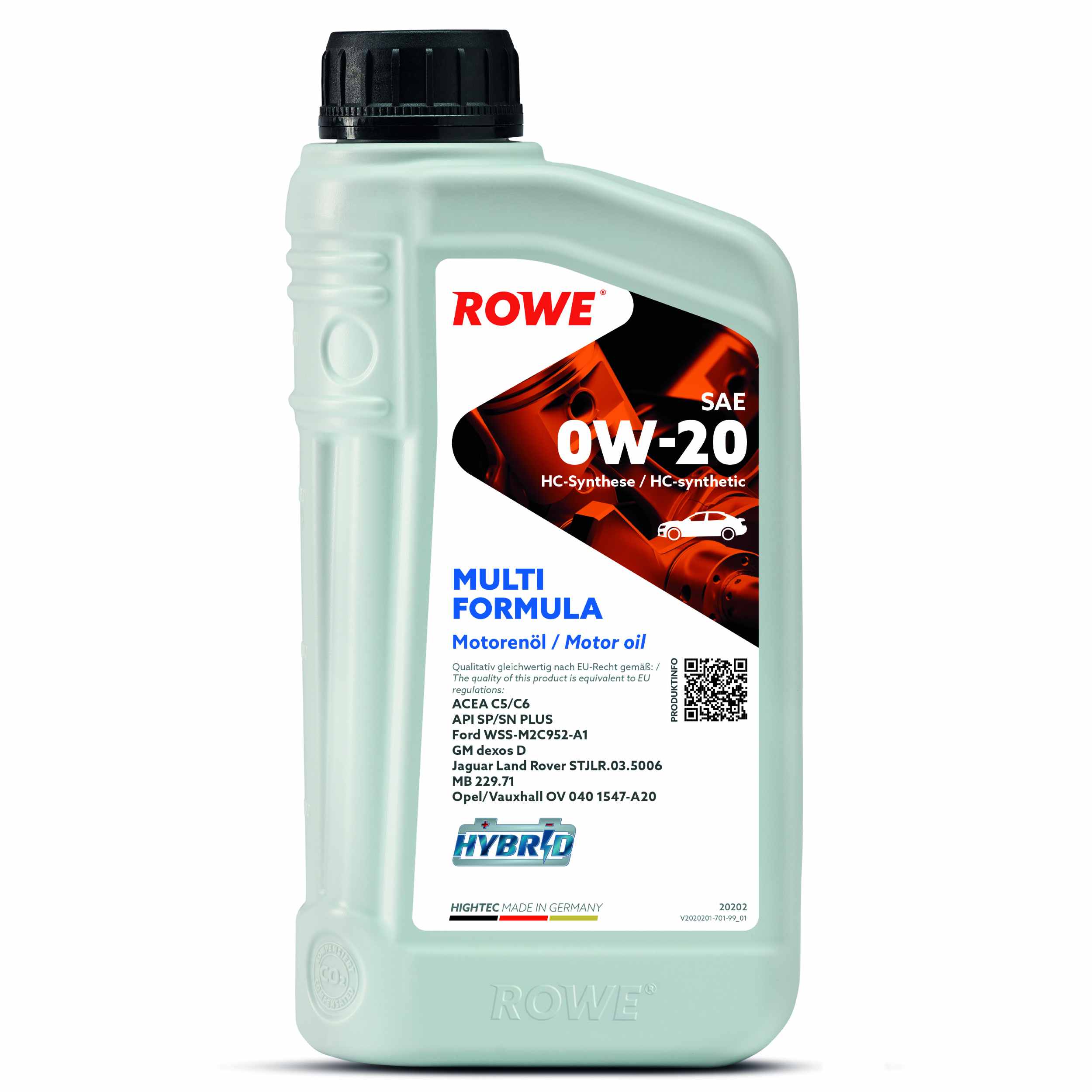 Моторна олива ROWE Multi Formula 0W-20 5 л, 20202-0010-99