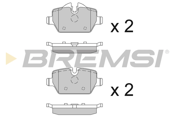 Комплект гальмівних накладок, дискове гальмо   BP3196   BREMSI