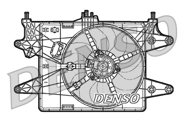 Вентилятор, система охолодження двигуна   DER09082   DENSO