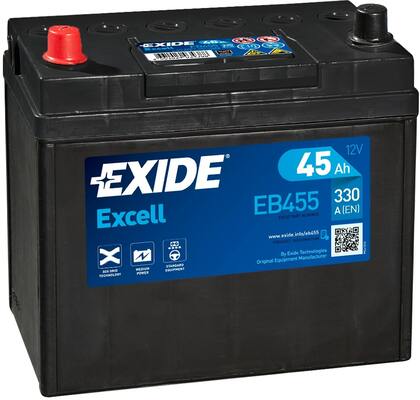 Стартерний акумулятор   EB455   EXIDE