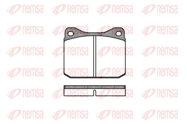 Комплект тормозных колодок, дисковый тормоз   0010.10   REMSA