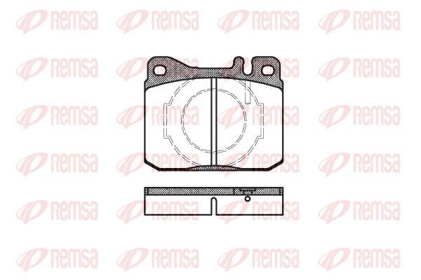 Комплект тормозных колодок, дисковый тормоз   0010.40   REMSA