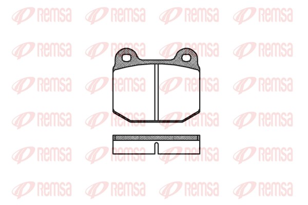 Комплект тормозных колодок, дисковый тормоз   0014.00   REMSA