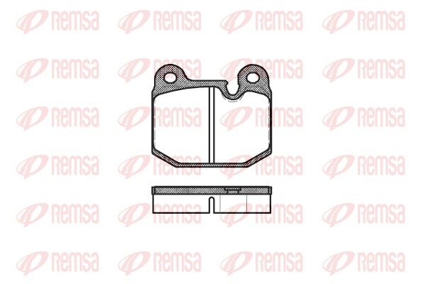 Комплект тормозных колодок, дисковый тормоз   0014.10   REMSA