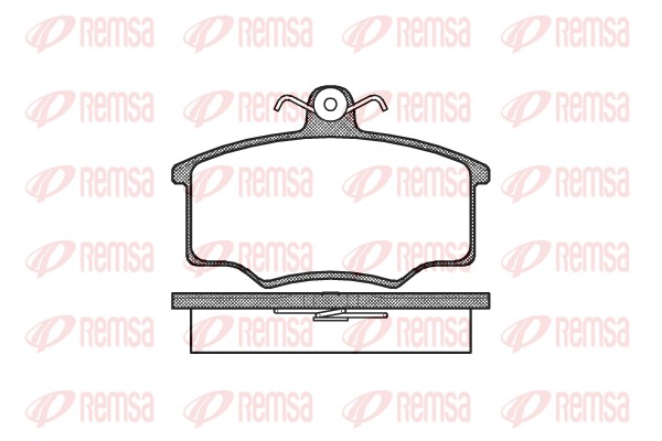Комплект тормозных колодок, дисковый тормоз   0046.00   REMSA