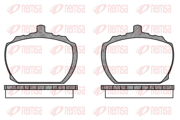 Комплект тормозных колодок, дисковый тормоз   0058.10   REMSA
