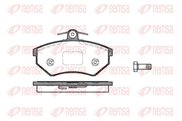 Комплект тормозных колодок, дисковый тормоз   0134.50   REMSA
