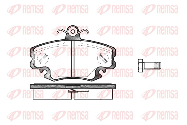 Комплект тормозных колодок, дисковый тормоз   0141.10   REMSA