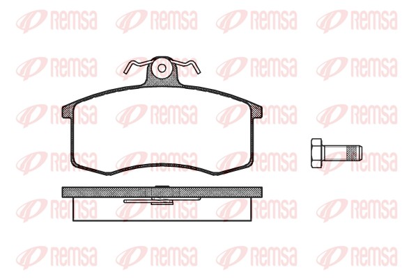 Комплект тормозных колодок, дисковый тормоз   0221.00   REMSA