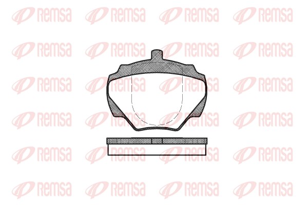 Комплект гальмівних накладок, дискове гальмо   0222.00   REMSA