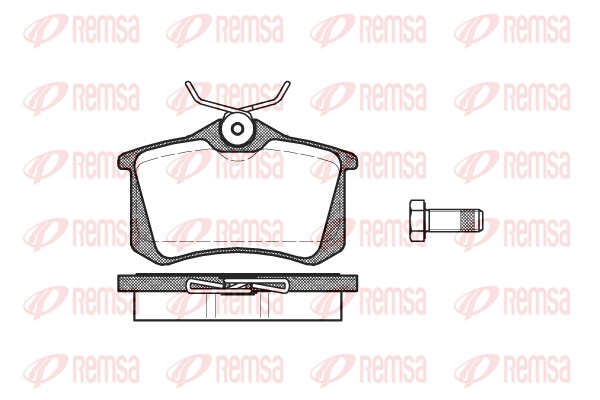 Комплект тормозных колодок, дисковый тормоз   0263.01   REMSA