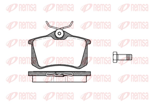 Комплект тормозных колодок, дисковый тормоз   0263.10   REMSA