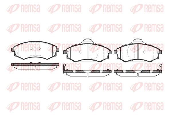 Комплект гальмівних накладок, дискове гальмо   0318.05   REMSA