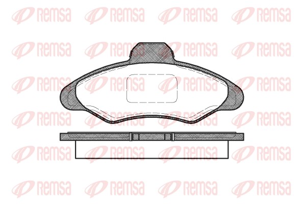 Комплект тормозных колодок, дисковый тормоз   0331.00   REMSA
