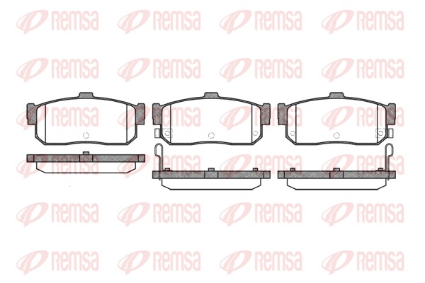 Комплект тормозных колодок, дисковый тормоз   0366.22   REMSA