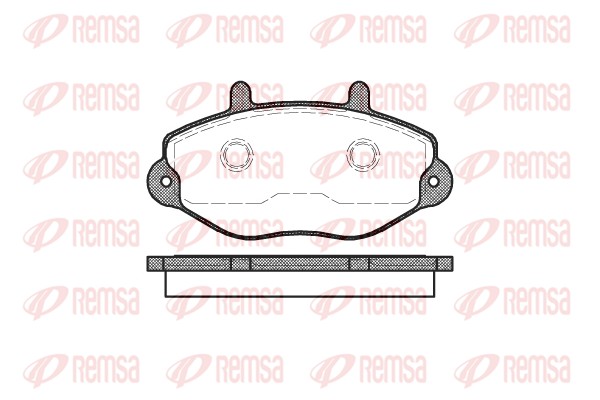 Комплект гальмівних накладок, дискове гальмо   0392.00   REMSA