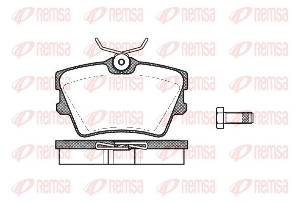 Комплект тормозных колодок, дисковый тормоз   0591.00   REMSA