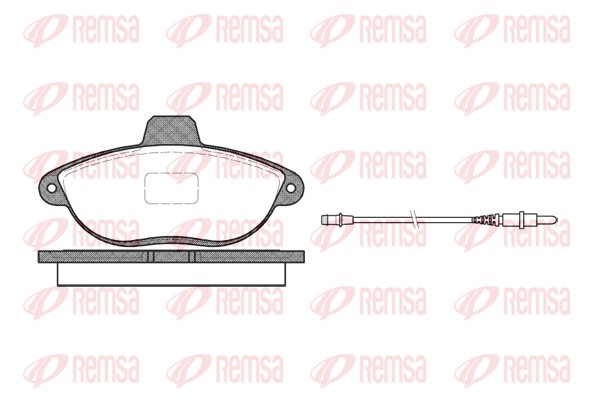 Комплект тормозных колодок, дисковый тормоз   0602.02   REMSA