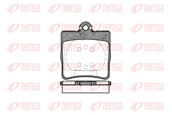 Комплект тормозных колодок, дисковый тормоз   0678.00   REMSA