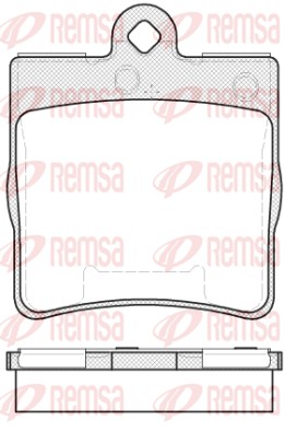 Комплект тормозных колодок, дисковый тормоз   0678.10   REMSA