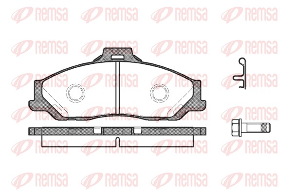 Комплект тормозных колодок, дисковый тормоз   0730.01   REMSA