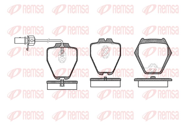 Комплект тормозных колодок, дисковый тормоз   0752.02   REMSA