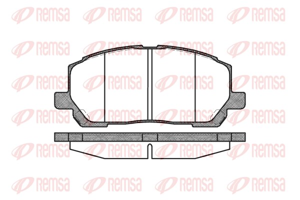 Комплект тормозных колодок, дисковый тормоз   0855.00   REMSA