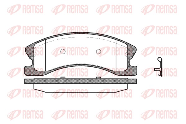 Комплект тормозных колодок, дисковый тормоз   0973.02   REMSA