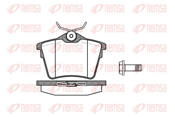 Комплект тормозных колодок, дисковый тормоз   1103.00   REMSA