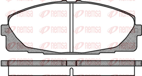Комплект тормозных колодок, дисковый тормоз   1325.00   REMSA