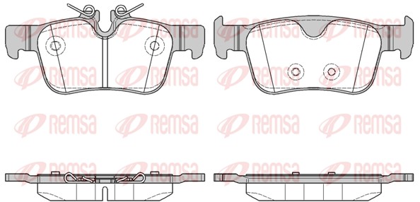 Комплект тормозных колодок, дисковый тормоз   1551.10   REMSA