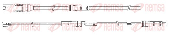 Сигнализатор, износ тормозных колодок   001199   REMSA