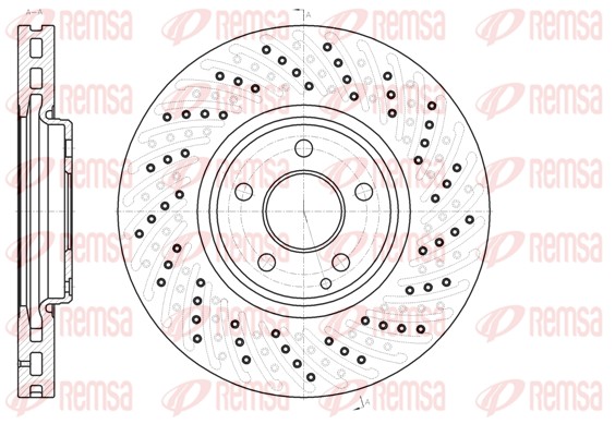 Тормозной диск   61123.10   REMSA