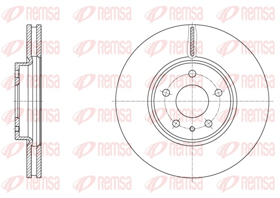 Гальмівний диск   61605.10   REMSA