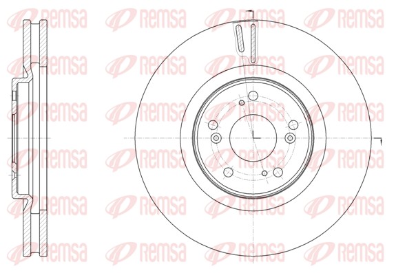 Тормозной диск   61607.10   REMSA