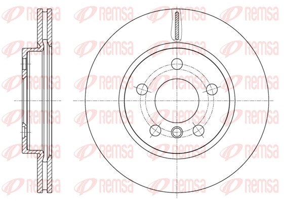 Гальмівний диск   61617.10   REMSA