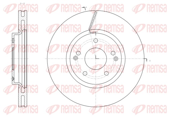 Тормозной диск   61663.10   REMSA