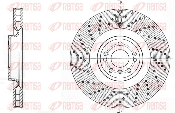 Тормозной диск   61761.10   REMSA
