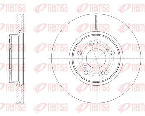 Тормозной диск   62108.10   REMSA
