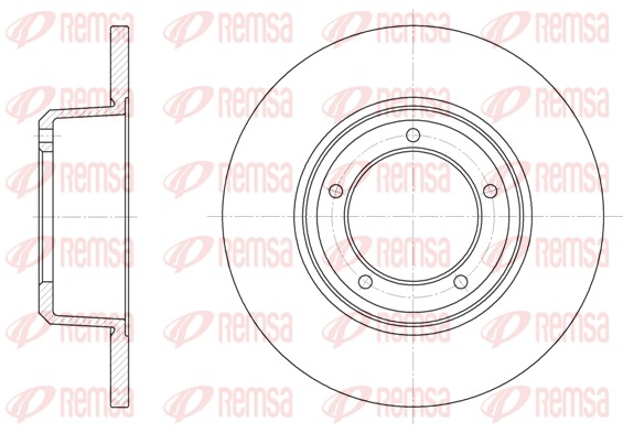 Гальмівний диск   6341.00   REMSA