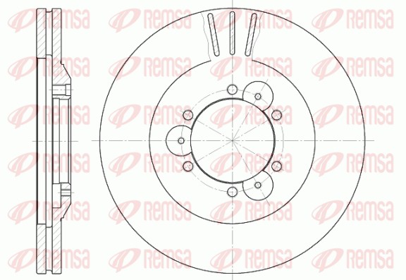 Тормозной диск   6560.10   REMSA