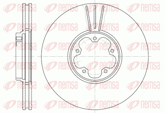 Тормозной диск   6608.10   REMSA