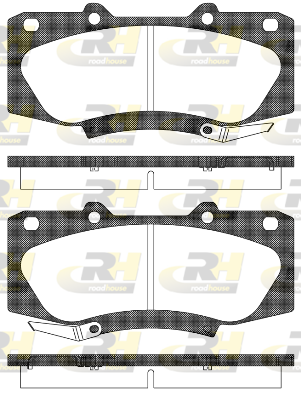 Комплект гальмівних накладок, дискове гальмо   21468.04   ROADHOUSE