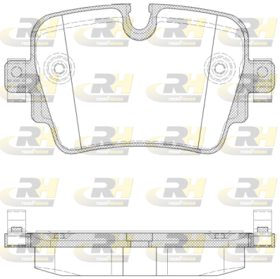 Комплект тормозных колодок, дисковый тормоз   21572.00   ROADHOUSE