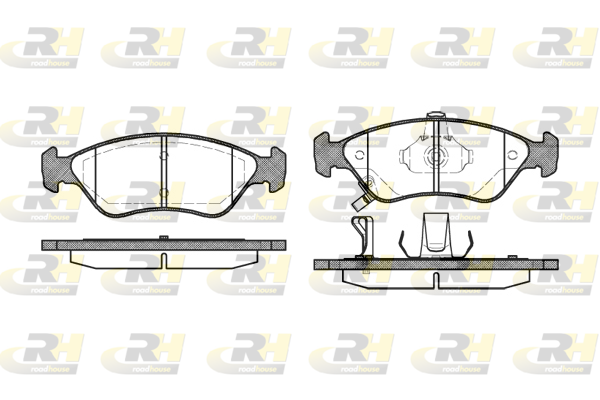 Комплект тормозных колодок, дисковый тормоз   2648.02   ROADHOUSE