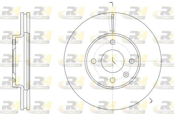 Тормозной диск   61456.10   ROADHOUSE