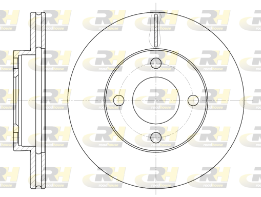 Тормозной диск   6185.10   ROADHOUSE