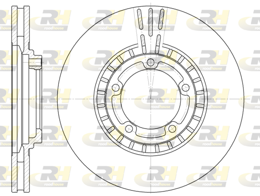 Тормозной диск   6884.10   ROADHOUSE